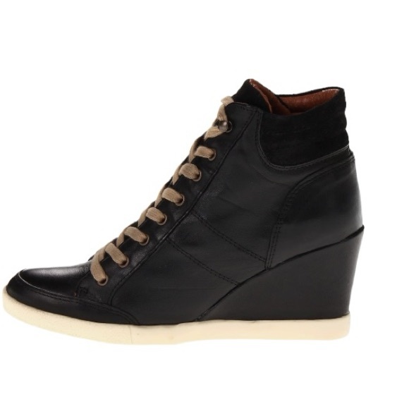 Miz Mooz Women’s Black Hidden Wedge Sneakers Size 38 - Picture 2 of 15